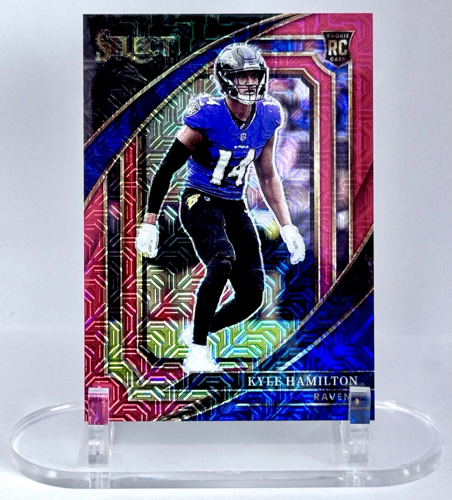 2022 Panini Select Kyle Hamilton RC /49 Red Mojo Prizm Suite Level #336 Ravens