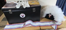 Knights of Columbus Feather Chapeau Hat (7 1/4), Baldric Sash, Gloves, Case