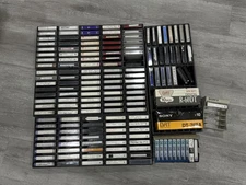DAT Tape Lot – 26 New Sealed + 144 Used DATs + 1 Prerecorded + 4 Wood Rack