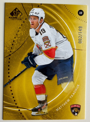 2025-26 SP Game Used Gold Matthew Tkachuk #/149 – Serial #2/149