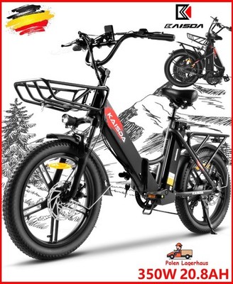 20 Zoll E-Bike Klapprad Elektrofahrrad Electric-Bike Fatbike 20.8Ah Doppelbatter
