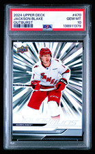 2024 Upper Deck Jackson Blake (RC) Young Guns Outburst - PSA 10