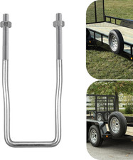 U-Bolt Trailer Spare Tire Bracket, Spare Tire Carrier Galvanized Threaded Spare
