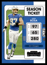 2021 Panini Contenders Joey Bosa #53 Los Angeles Chargers Season Ticket NFL