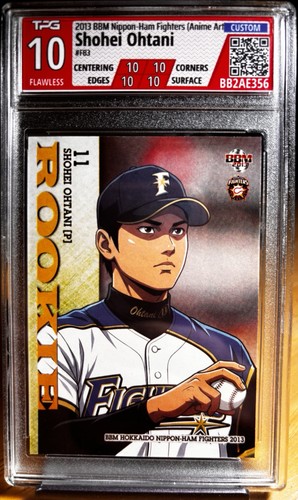 Shohei Ohtani 2013 BBM Japanese Anime Art TPG 10 FLAWLESS RC #F-83~ PSA