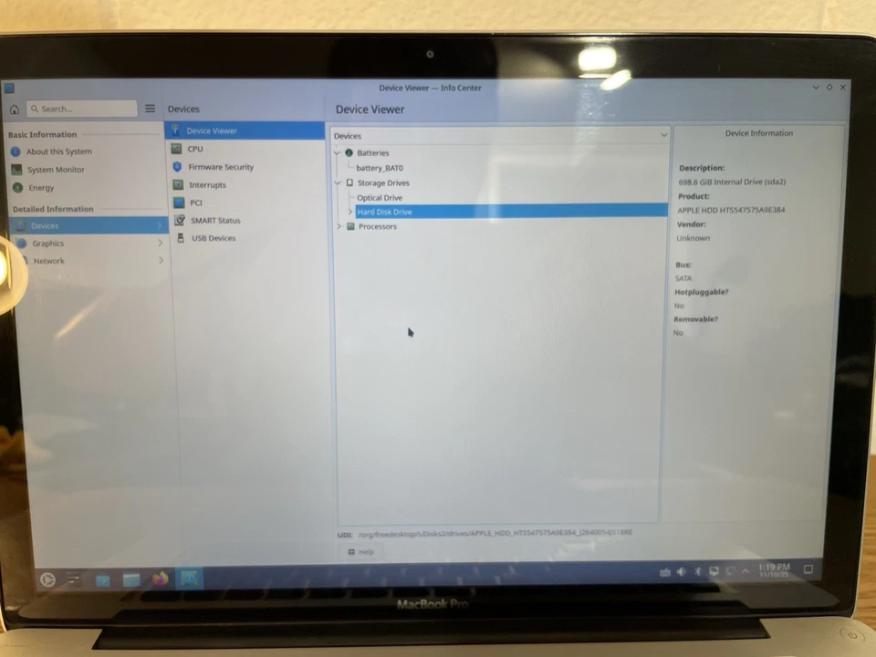 [Kubuntu] 2011 MacBook Pro 8,2 - i7-2635QM @2.GHz - 4GB RAM - 700GB HDD - Image 4 of 4