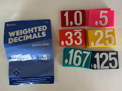 Learning Resources Weighted Decimal Set