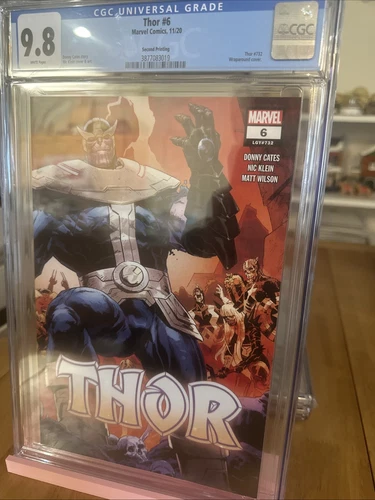 Thor #6 CGC 9.8 2nd Printing Wraparound Cover Thanos Marvel 2020