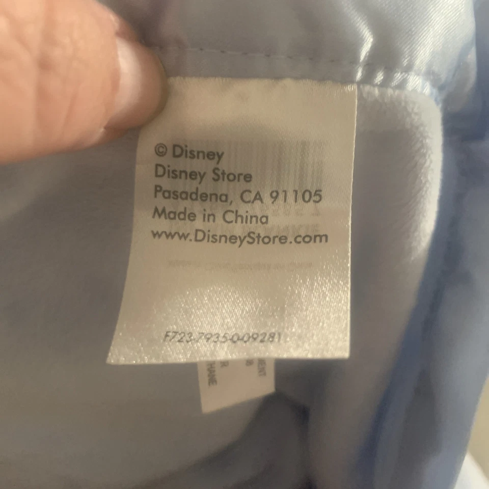 Cobertor de segurança Disney Mickey Mouse redondo do jardim azul cetim amoroso bebê - Imagem 4 de 4