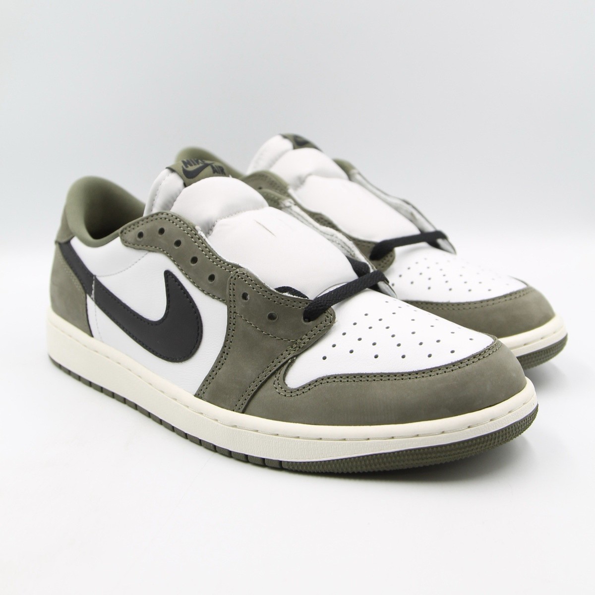 シューズ(男性用) NIKE AIR JORDAN 1 RETRO LOW OG Nike Air Jordan 1 Retro Low OG GS Medium Olive Black Shoes HQ6999