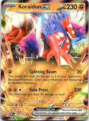 Koraidon ex 124/197 Obsidian Flames Double Rare Holo