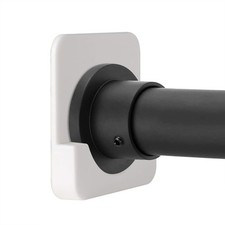 Shower Curtain Rod Holder for Wall Mount Adhesive Shower Tension Rod Retain...