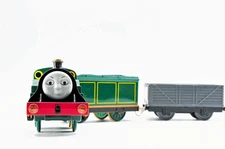 Takara Tomy Plarail Emily with Freight Cars Motorized Train Used Tested