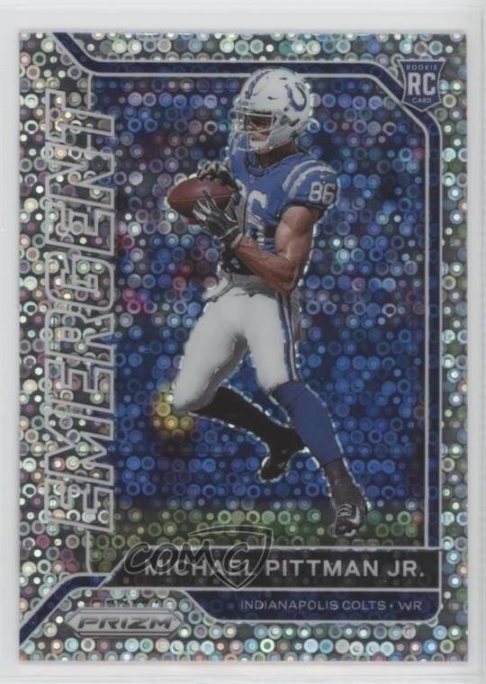 2020 Panini Prizm Emergent No Huddle Prizm Michael Pittman Jr #14 Rookie RC 1o2