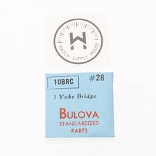 Bulova 10BRC Watch Setting Lever Spring Set Bridge New Old Stock  (C19R1)