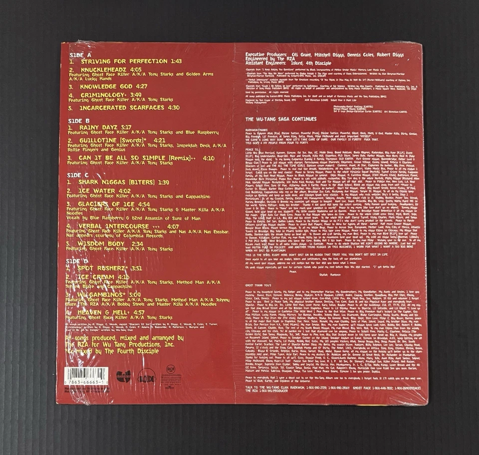 Chef Raekwon Only Built 4 Cuban Linx... 1995 US Original 2LP Ghost Face Killer - Image 2 of 4