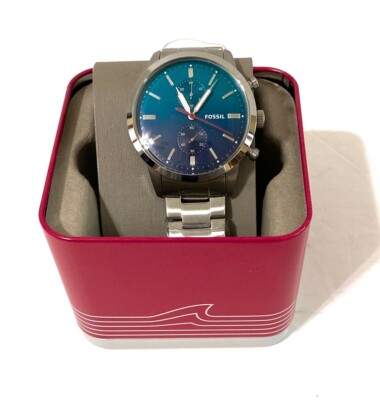 New Fossil Men's Townsman 44mm Chronograph Stainless Steel Watch