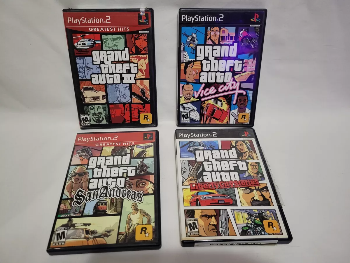 PS2 PlayStation 2 GTA Grand Theft Auto - 4 Game Lot - Tested Working