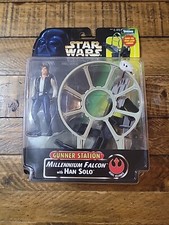 NIB Star Wars Power of The Force Gunner Station Millenium Falcon Han Solo