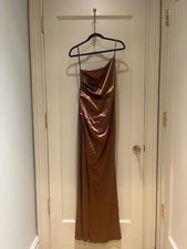windsor dress large brown one side dress