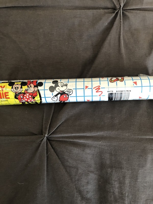 Vintage Disney Mickey & Minnie Mouse Contact Paper New Unopened