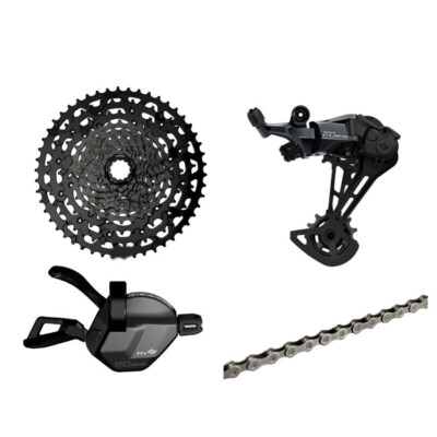 SHIMANO - けんゆ Shimano Deore M4100 Crankset w/ Chainrings (2 x 10 Speed