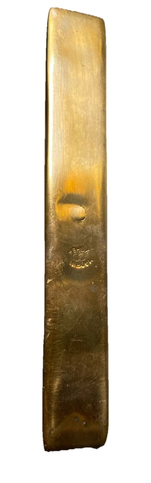 GUINDASTE DE FLORES DE LÓTUS PESO PAPEL BRONZE FUNDIDO COREANO VINTAGE 7” - Imagem 4 de 4