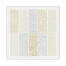 Layer Cake - 20) 10" x 10" Squares, WHITE BEIGE, 100% Quilting Cotton Fabric