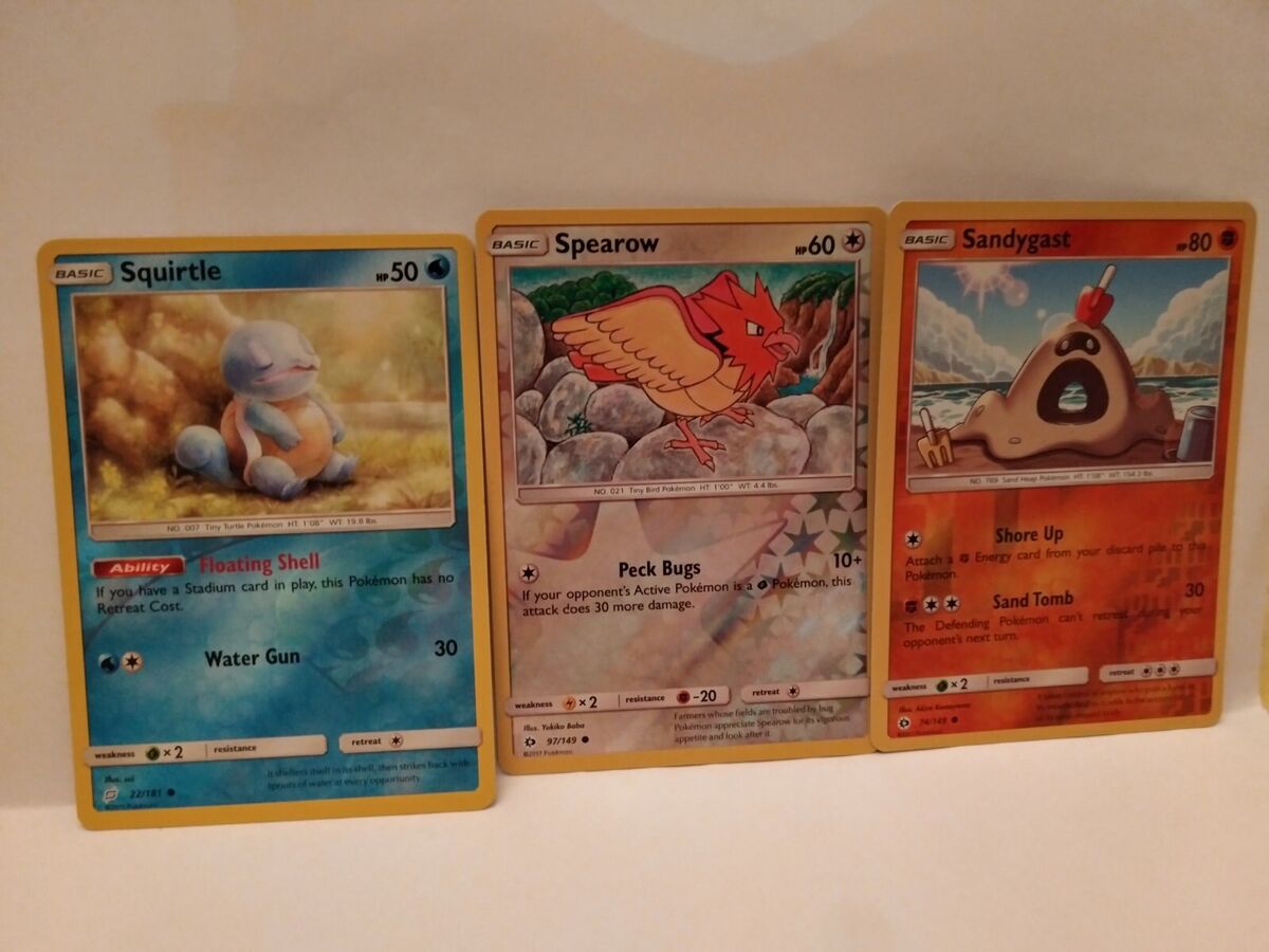 Lote de 9 Cartas de Pokémon Reverse Foil - Slightly Played em