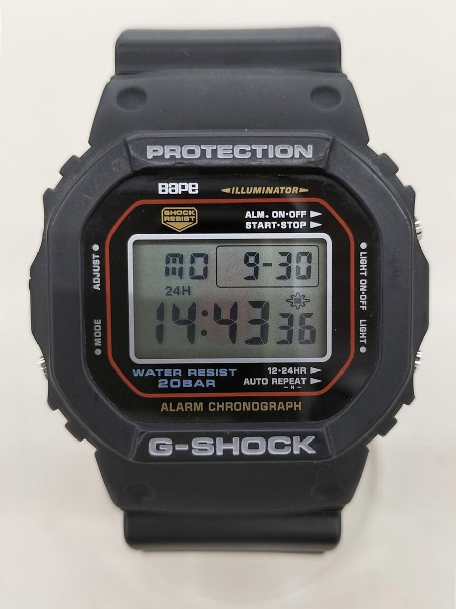 【オーバホール品】G-SHOCK/限定/エイプ/DW-5000/BAPE/コラボ オーバホール品】G-SHOCK/限定/エイプ/DW-5000/BAPE/コラボ