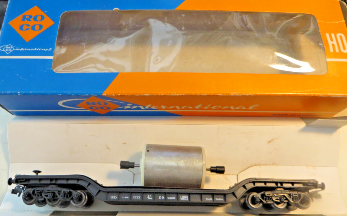 Roco 4351 H0 Schwerlast-Tiefladewagen DB Epoch III with
