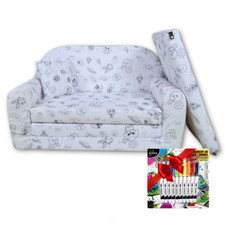 Fortisline Kinder-Sofa Malspaß - Créatif Meubles pour Enfants Pages à Colorier À