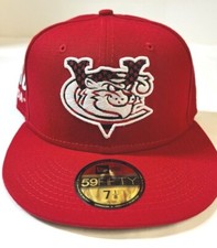 Tri-City ValleyCats MILB NE Fitted Hat "July 4 " Red
