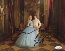 Richard Madden Lily James Cinderella Autographed Signed 8x10 Photo ACOA