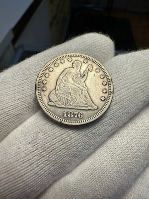 1876 Seated Liberty Quarter XF | eBay