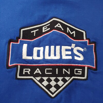 #ad NASCAR Lowes Team Racing Jimmie Johnson Blue Embroidered #48 $7.79