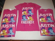 2010 Young Justin Bieber Kids Girls Youth Medium Size (10/12) T-Shirt **NEW**