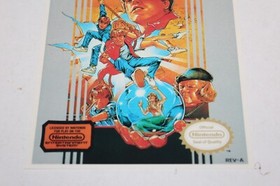 UNUSED Authentic 1987 Nintendo NES Game Vidpro TRU Display Card Goonies II RARE