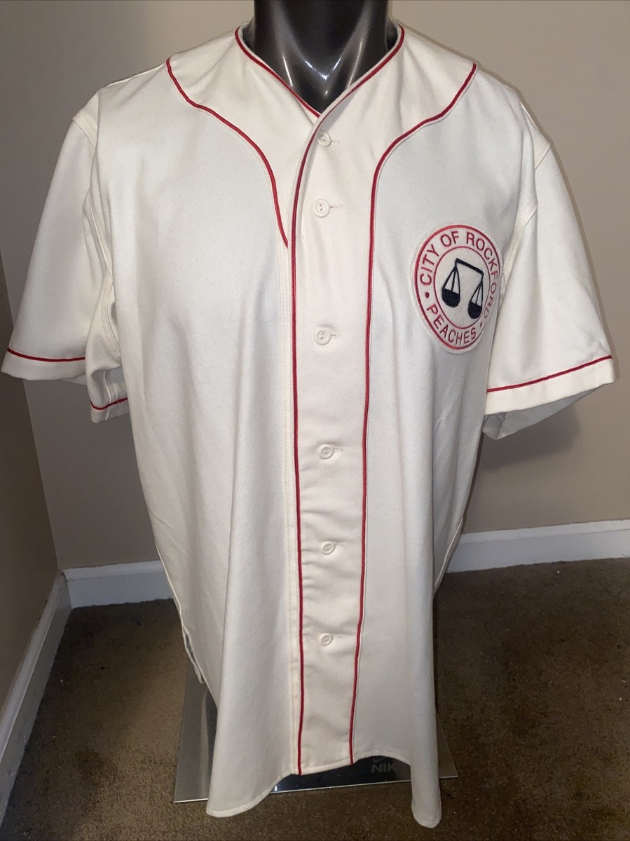 Rockford Peaches Ebbets Field Wool Jersey A League Of Their Own