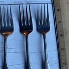 4 International Mark II  COLONIAL SCROLL  Salad Forks Stainless — photo 5