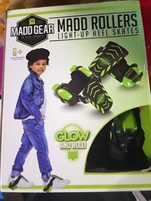 Madd Gear Rollers Light-up Heel Skates Glow Roll Brand New