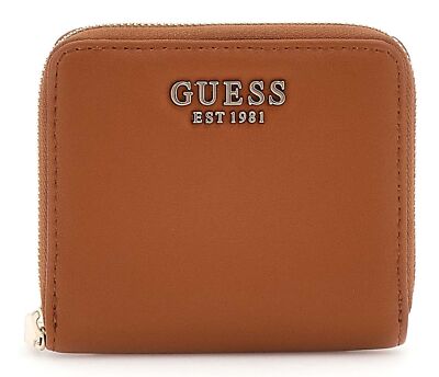 GUESS Talent SLG Small Zip Around Wallet S Geldbörse Caramel hellbraun Neu