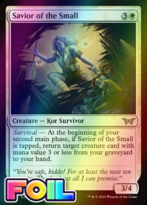 x1 Savior of the Small DSK Duskmourn MTG 27 FOIL UNCOMMON M/NM 1x