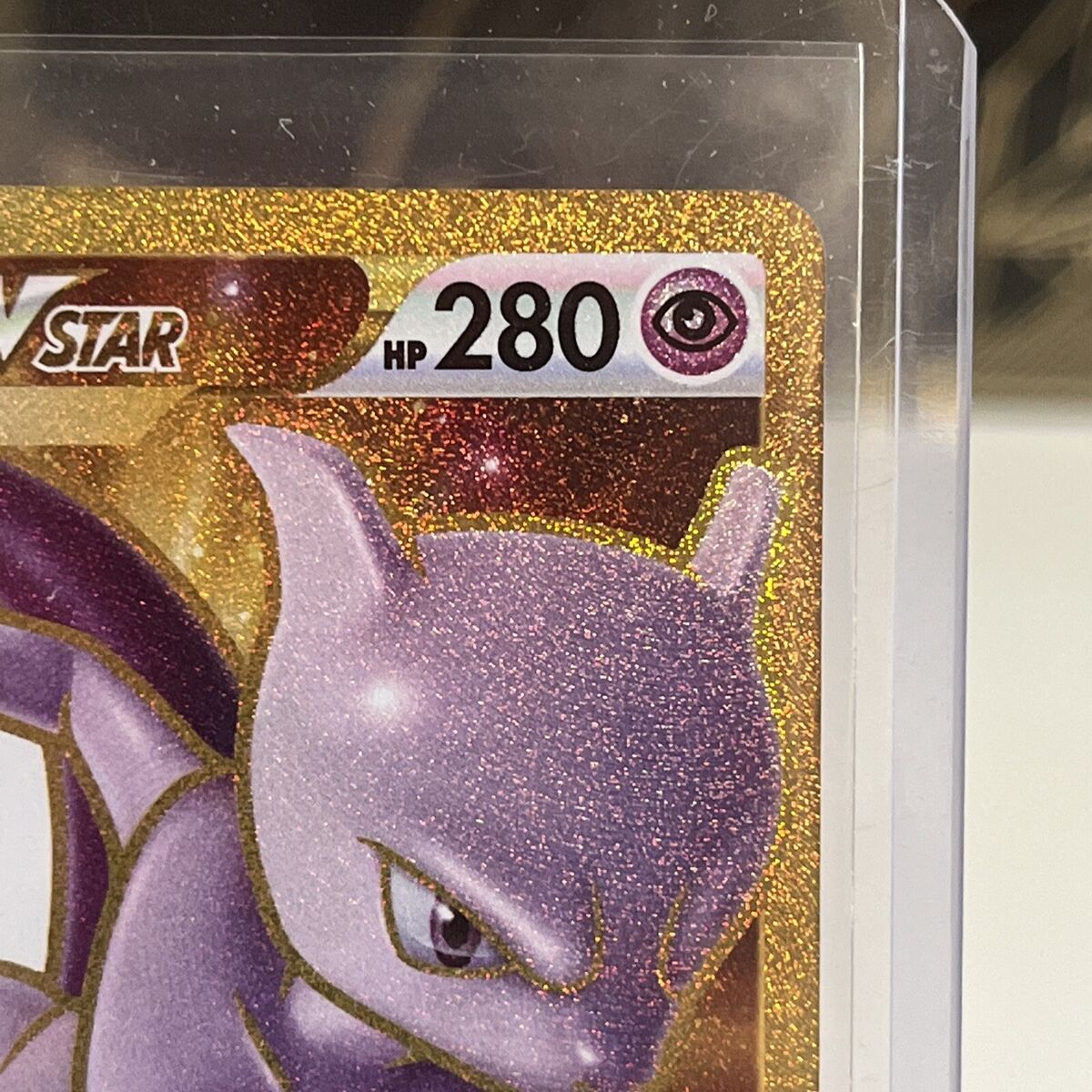 Pokémon GO MEWTWO VSTAR Gold Secret Rare Full Art 086/078 NM+ TCG Holo