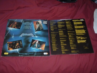 METALLICA Ride the Lightning '86 ORIG UK RED/YELLOW label press LP