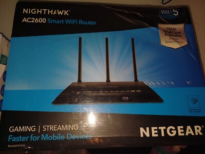 NETGEAR Nighthawk AC2600 Smart WiFi Router (R7450) Open Box Unused