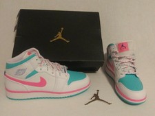 white pink green soar jordan 1 mids