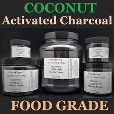 Activated Charcoal Powder Teeth Whitening Organic 100% Natural FoodGrade COCONUT