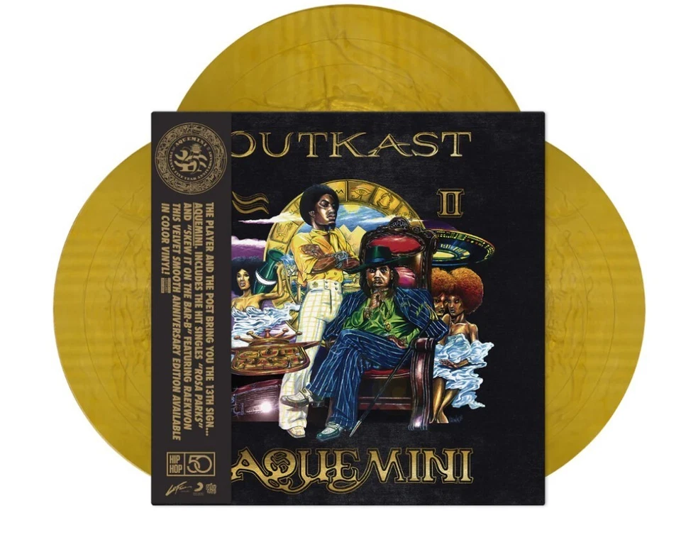 OUTKAST - Aquemini 3LP GOLD Obi Color Vinyl 490/500 25 Year Dopaliscious IN HAND - Image 3 of 4