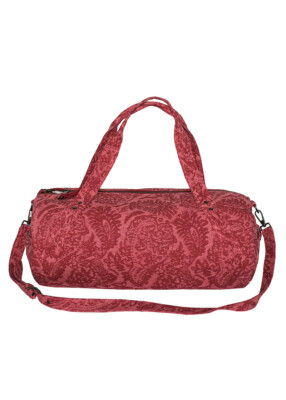 Trussardi Tasche Zylinderkopf Reisen Weekend Leinen Pink 54 X 25 CM